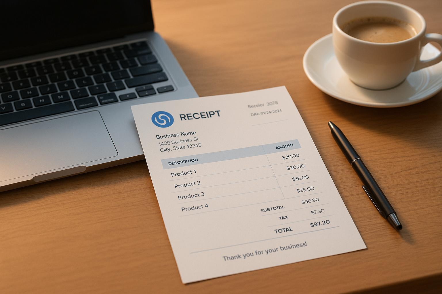 7 Best Practices for Customizing Business Receipts
